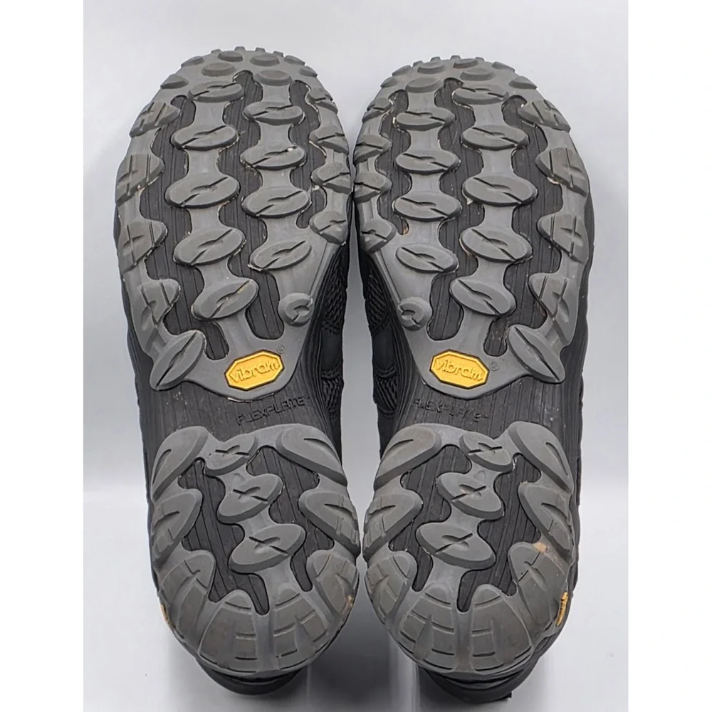 Merrell Chameleon 8 Mens 11 Waterproof Nubuck Leather Lace-Up Hiking Shoes Black